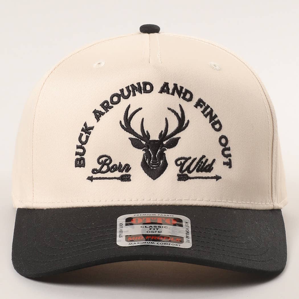 Buck Around And Find Out Embroidered Trucker Hat