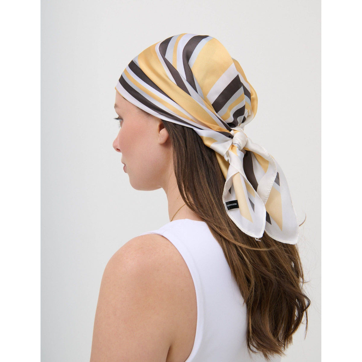 Raye Striped Head Scarf