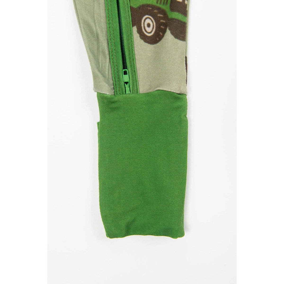 Classic Green Tractor Baby Bamboo Zippy