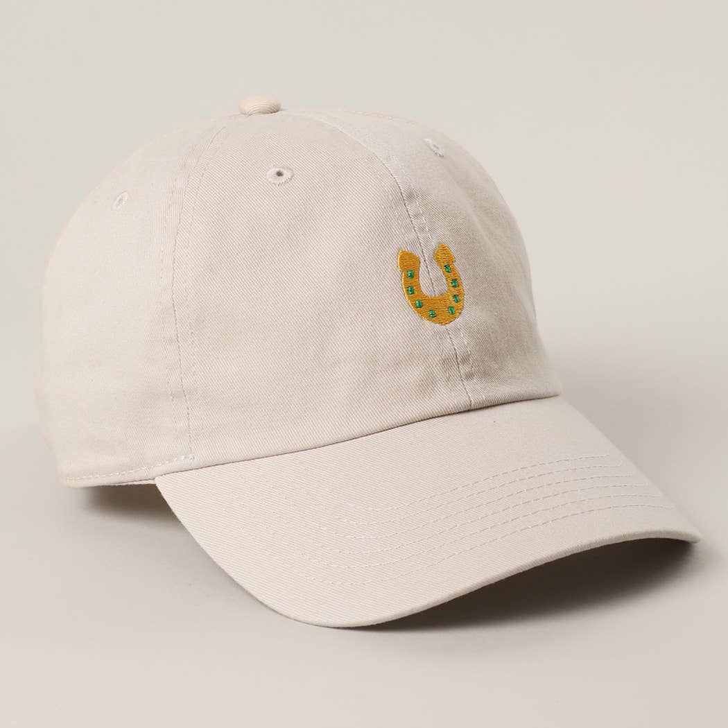 Mini Horseshoe Embroidery Baseball Cap