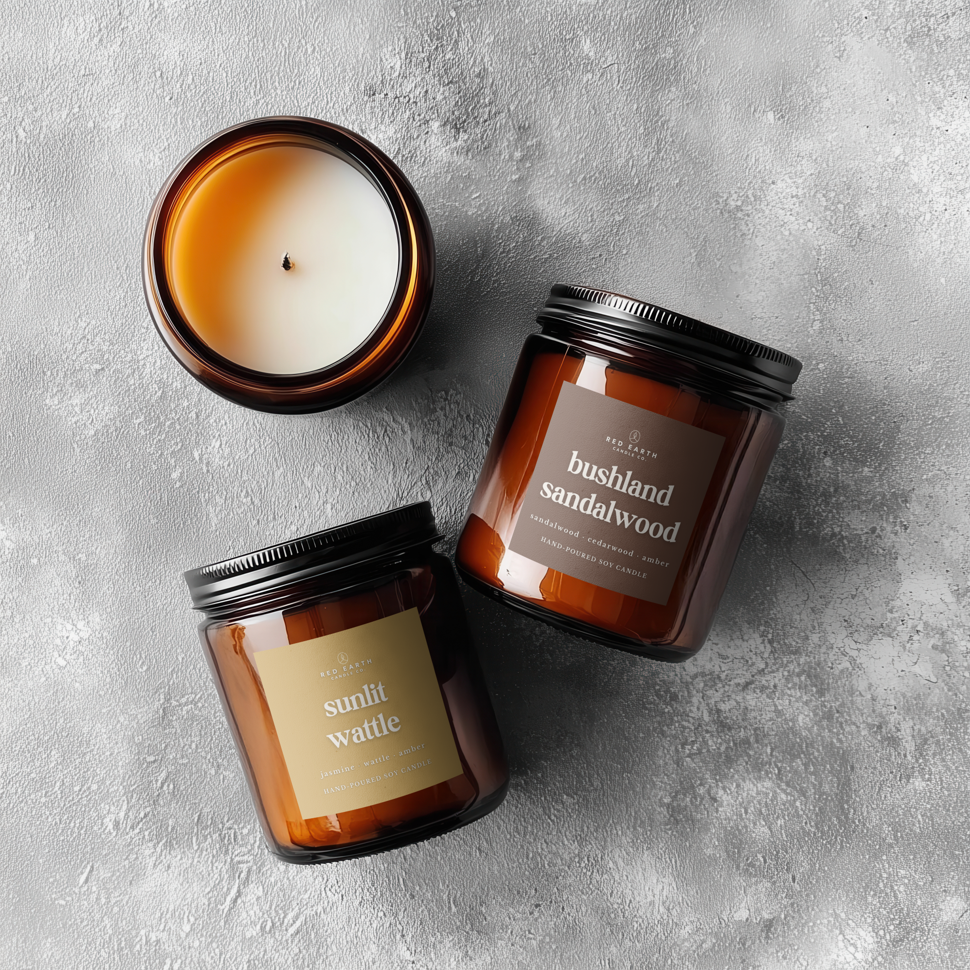 Bushland Sandalwood Soy Candle | 40+hrs