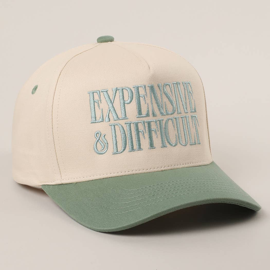 PINK EXPENSIVE and DIFFICULT Embroidered Trucker Hat