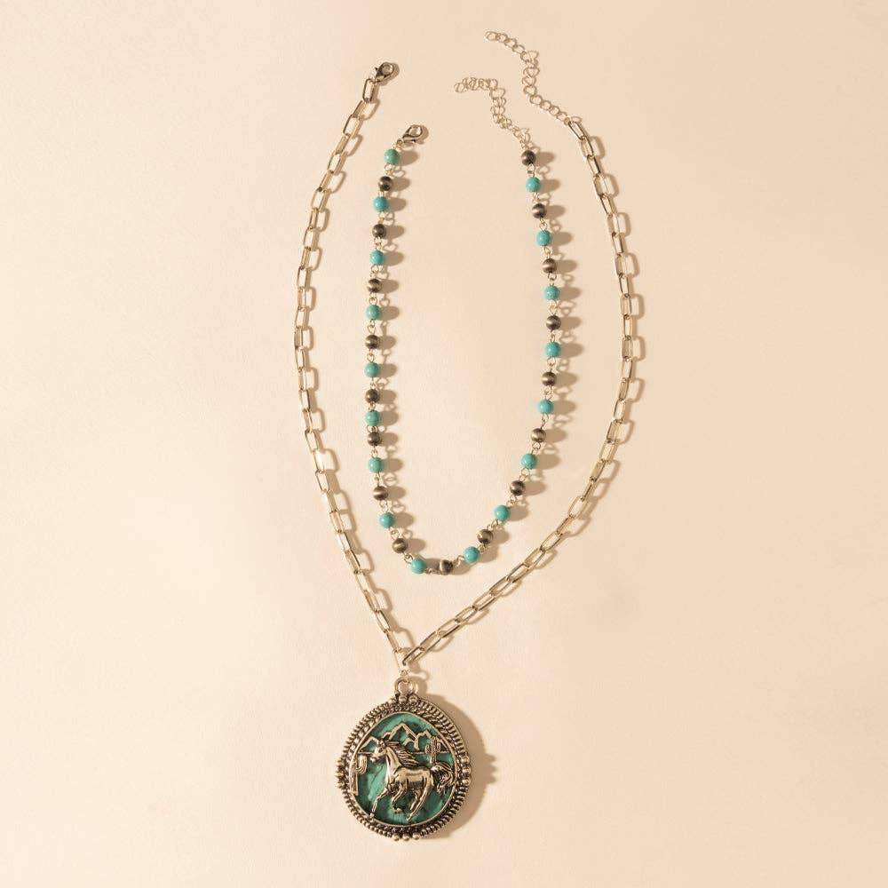The Lone Rider Chain in Turquoise