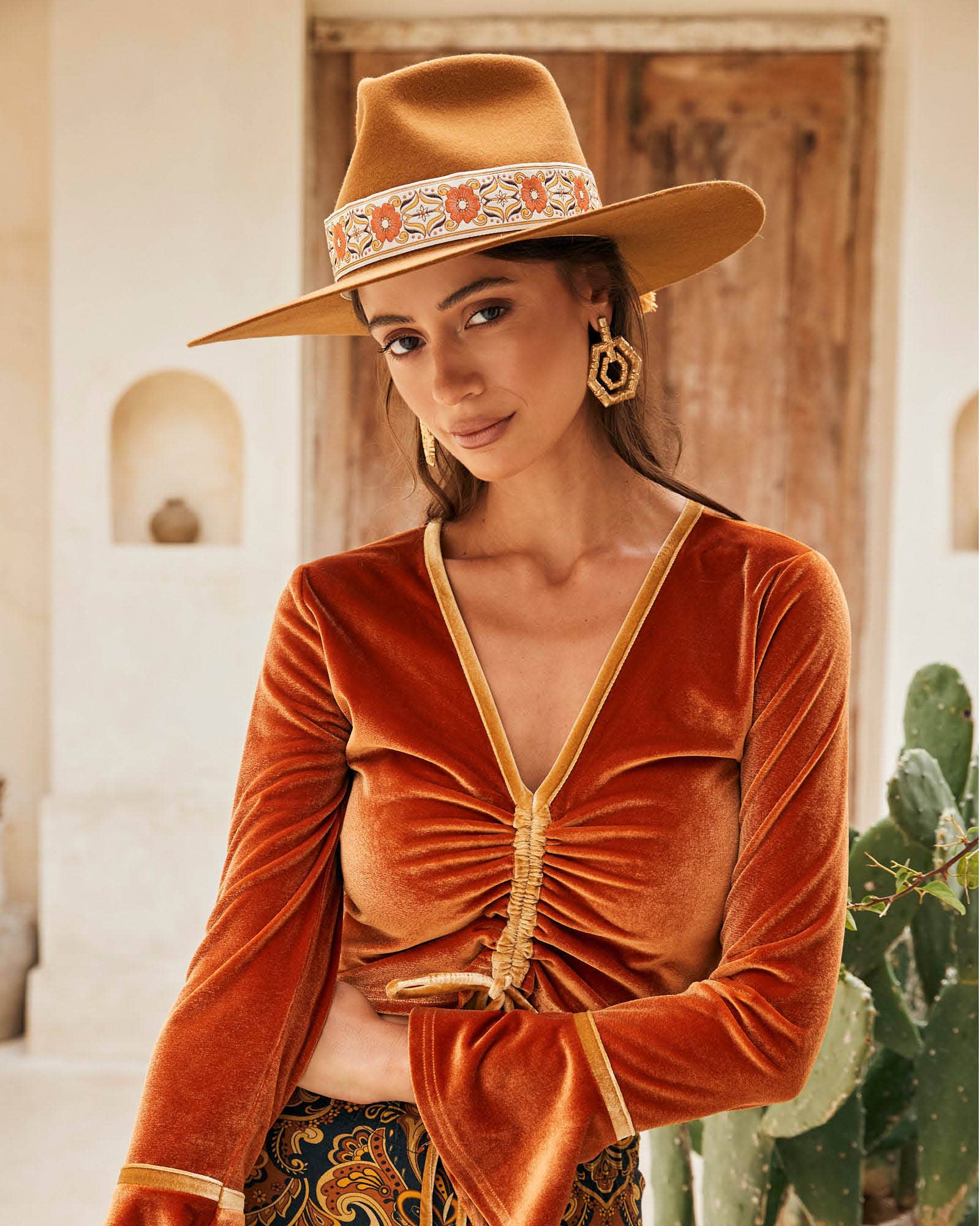 FBS x Nine Lives Bazaar – Rust - Festival Hat