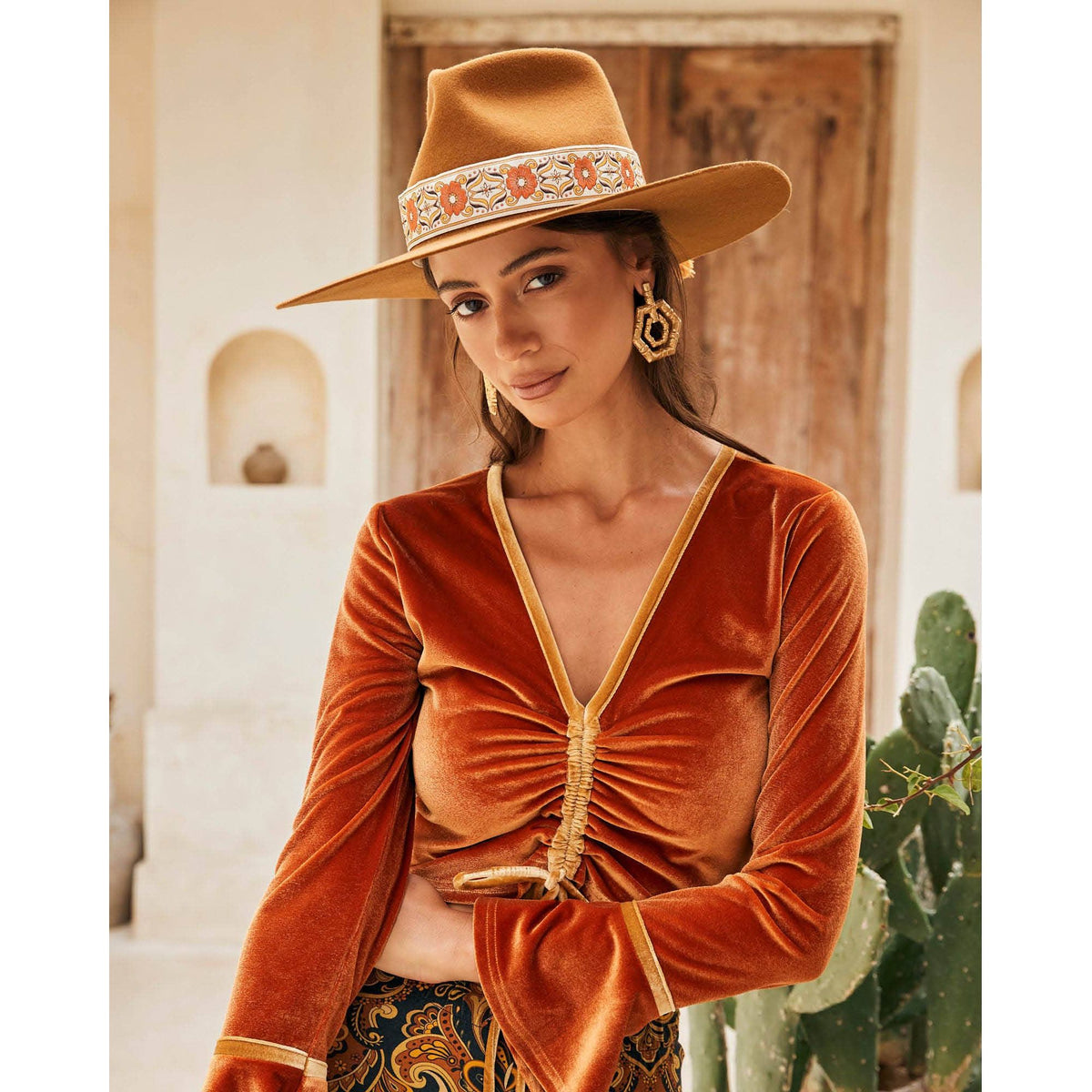 FBS x Nine Lives Bazaar – Rust - Festival Hat