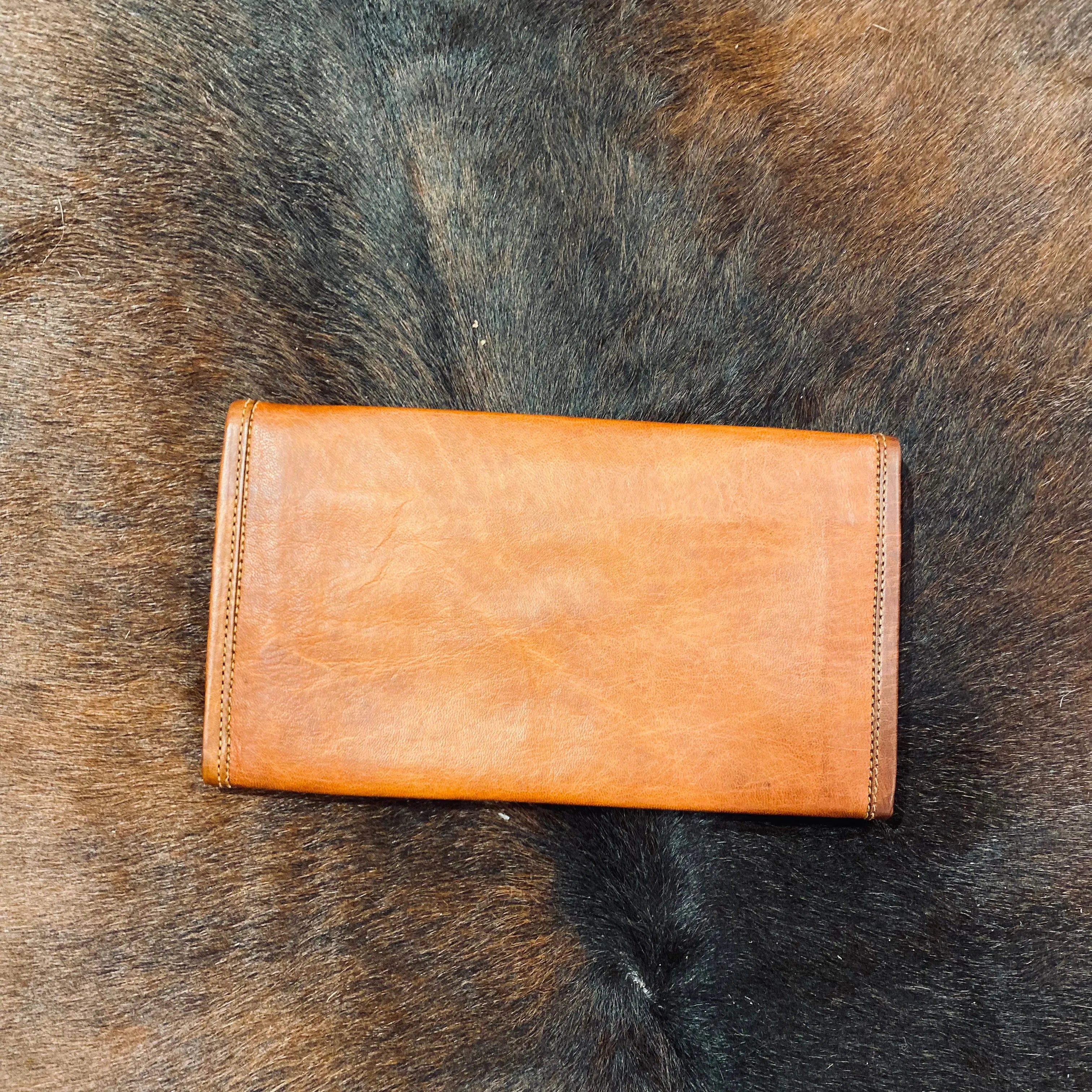 Leather wallet midi size