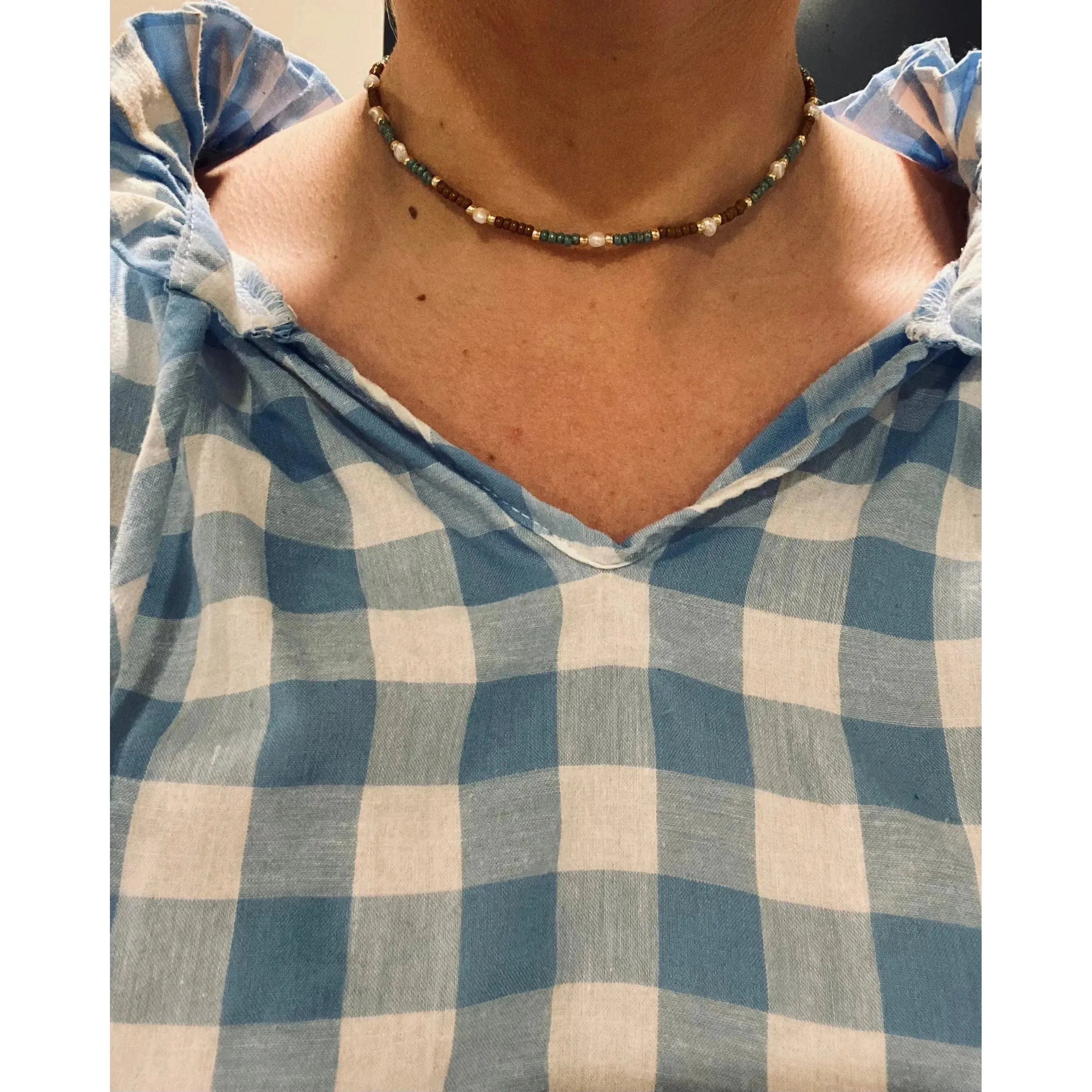Bead and Pearl choker