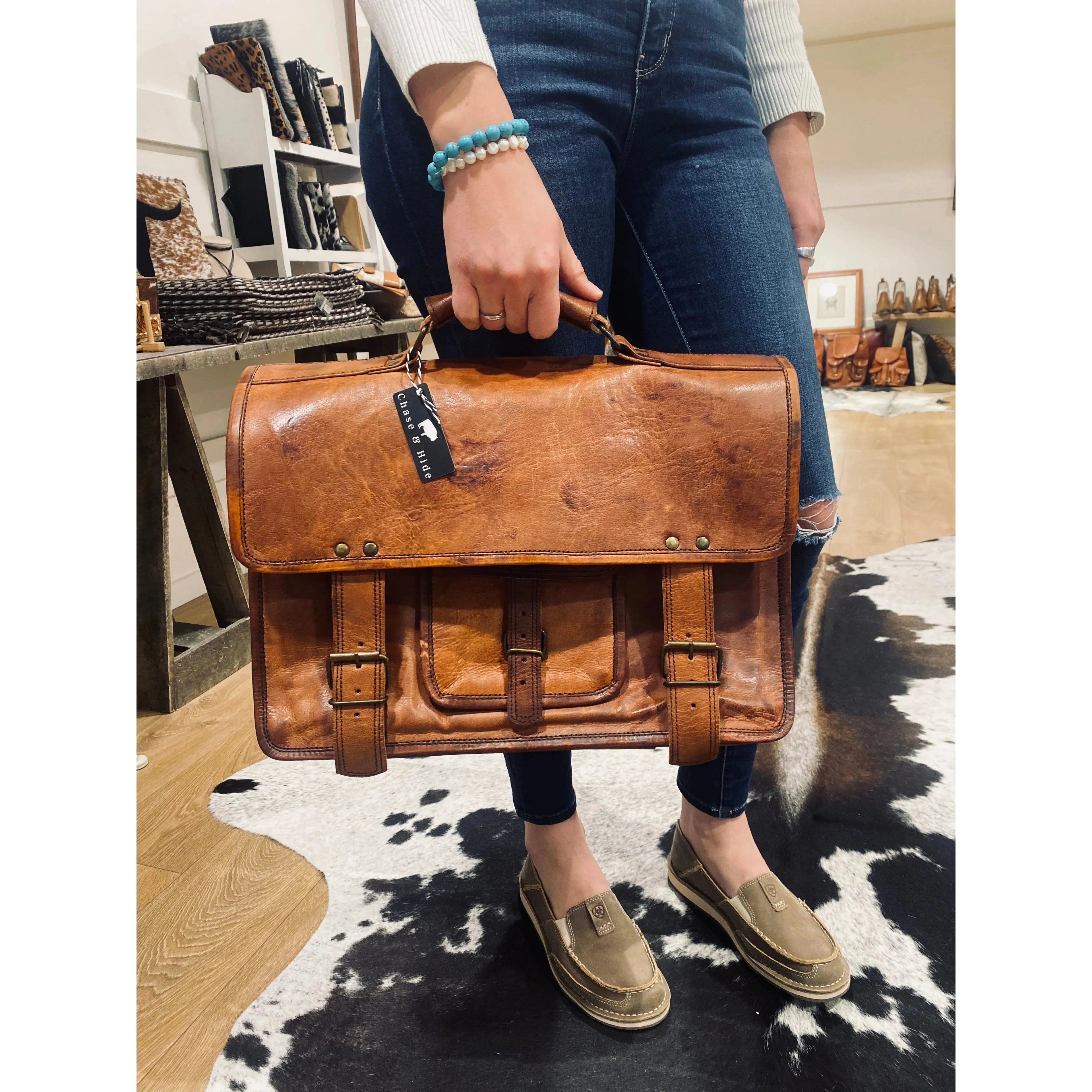 ‘The Horse Paddock satchel’