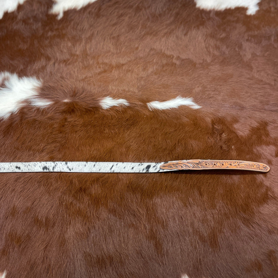 Tooled Leather Belt (large)