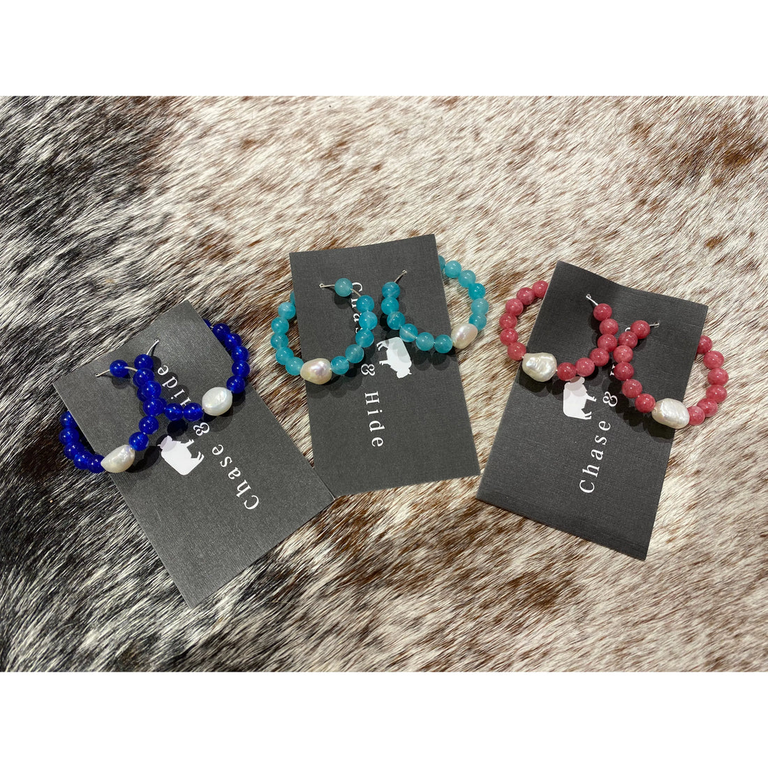 Baroque Freshwater Pearls with Jade Hoops