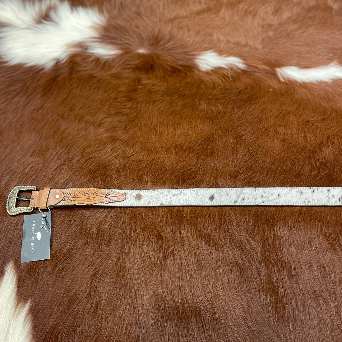 Tooled Leather Belt (large) 