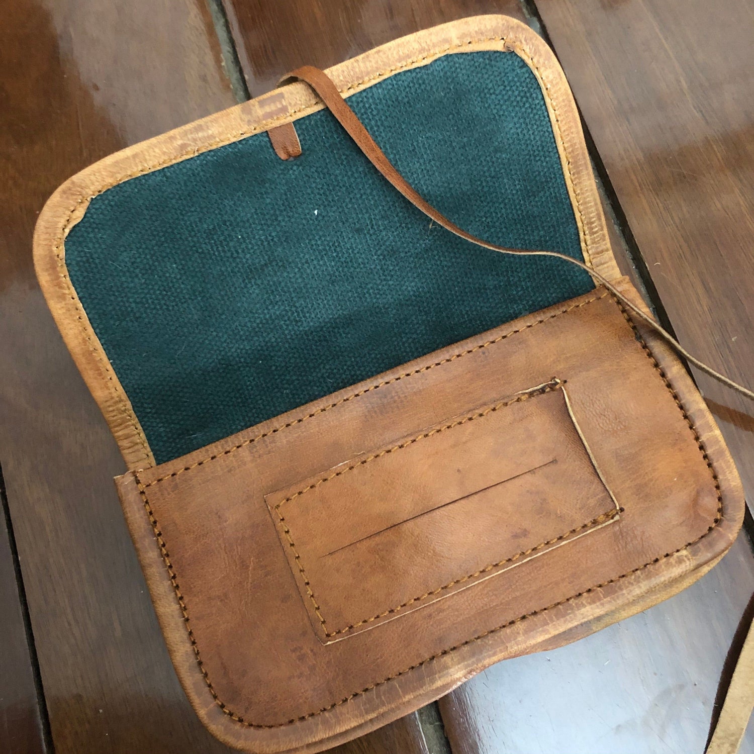 Leather Pouch tobacco - string