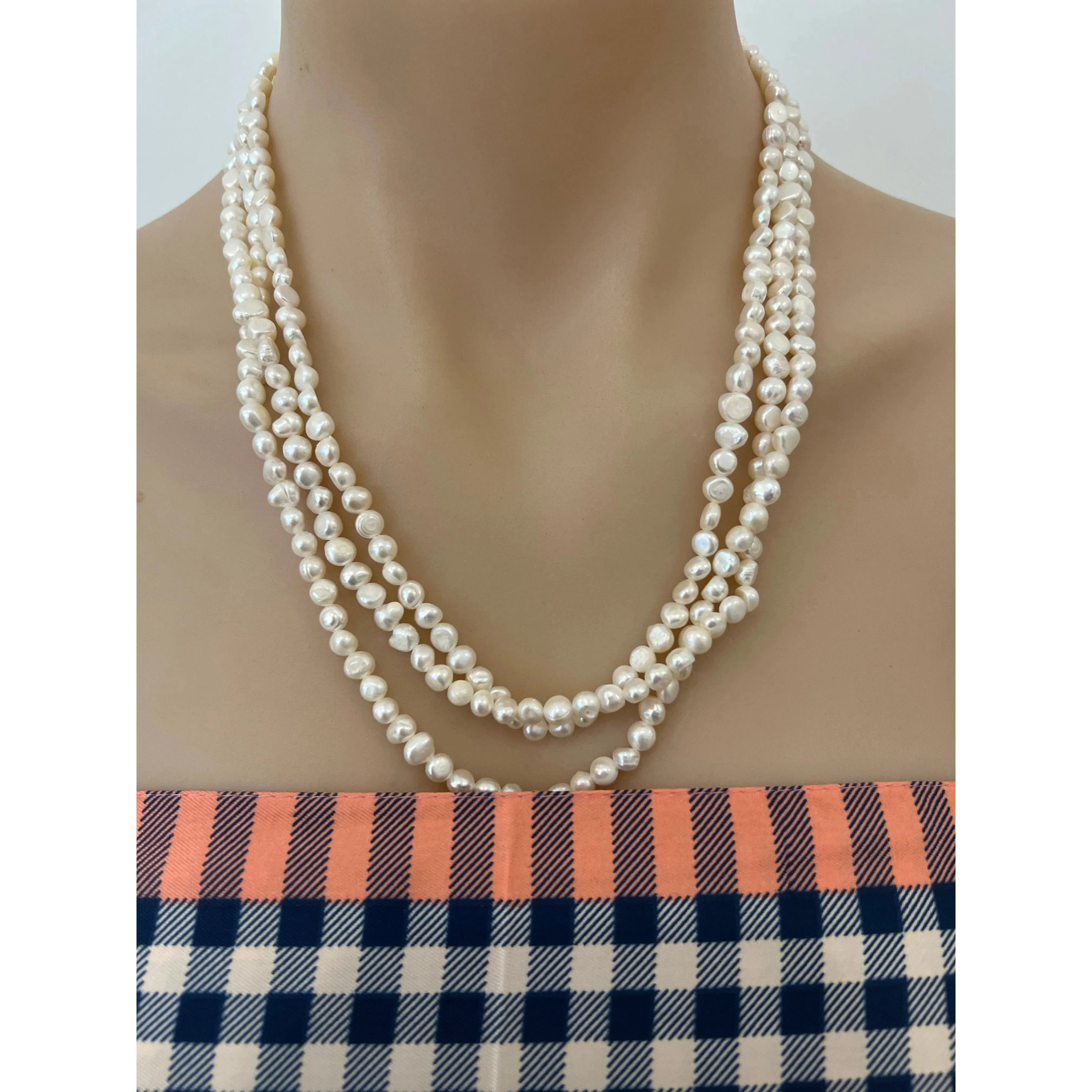 Natural Baroque Freshwater Pearl Necklace