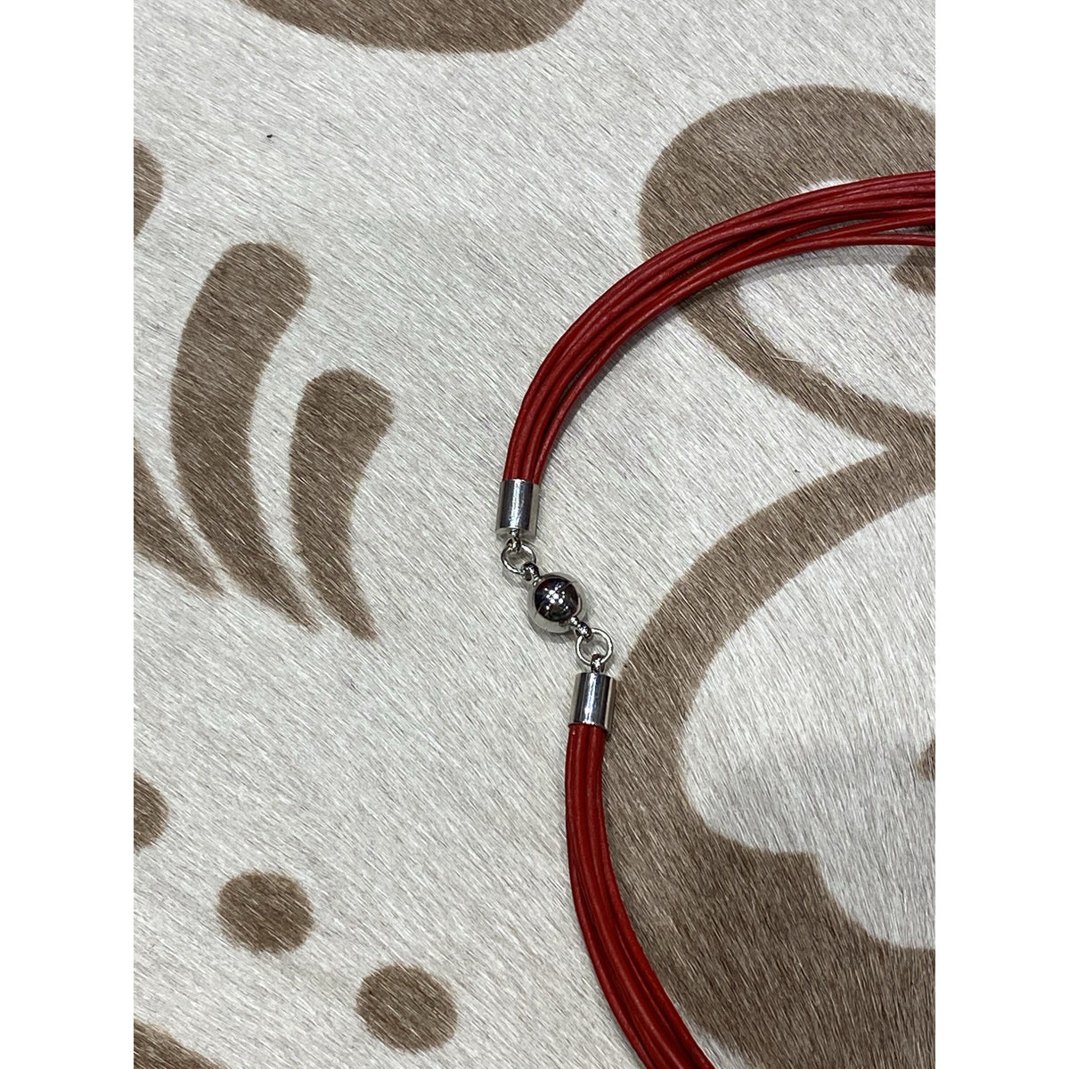 Pearl 7 layers Necklace Red