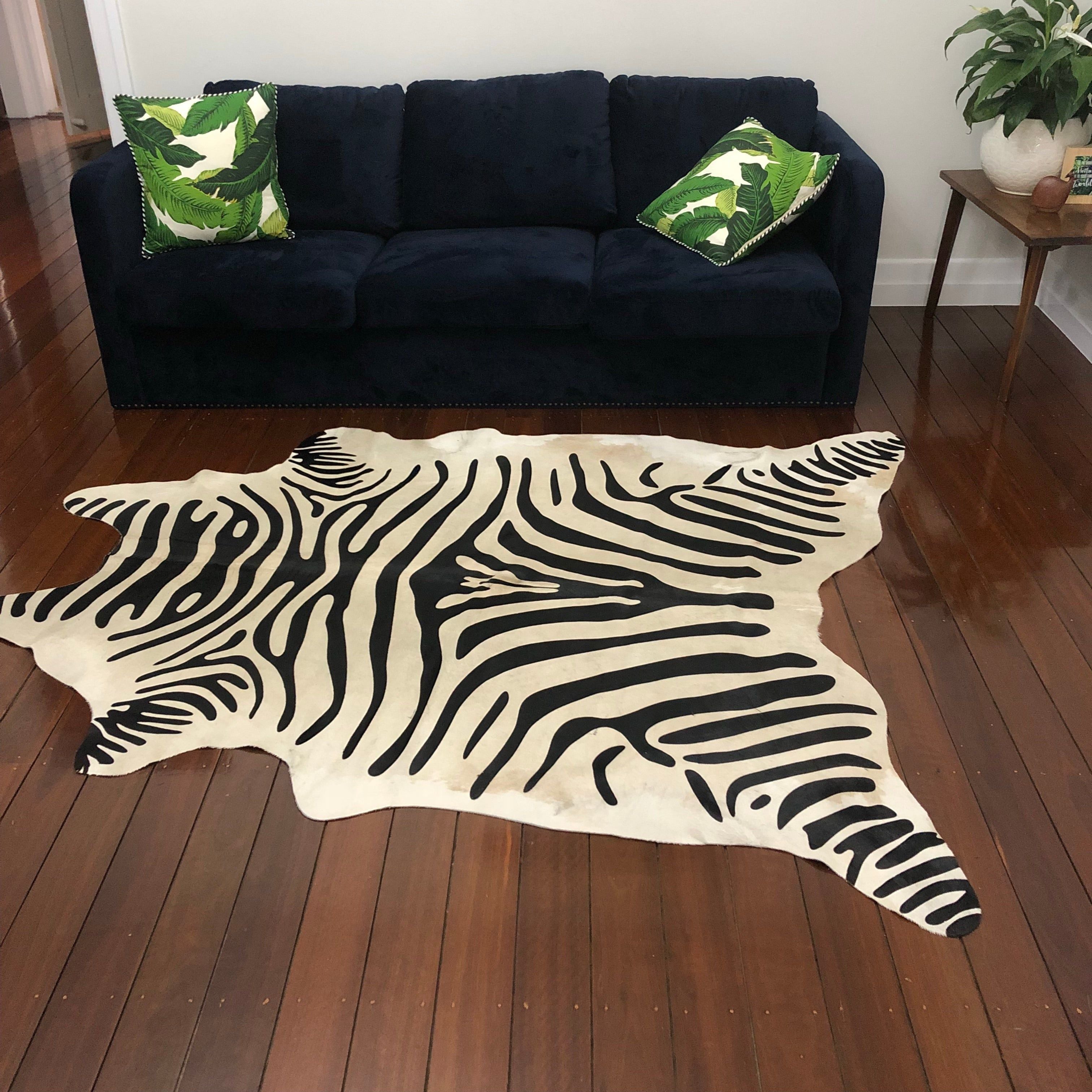 Zebra Hide - Printed Cowhide