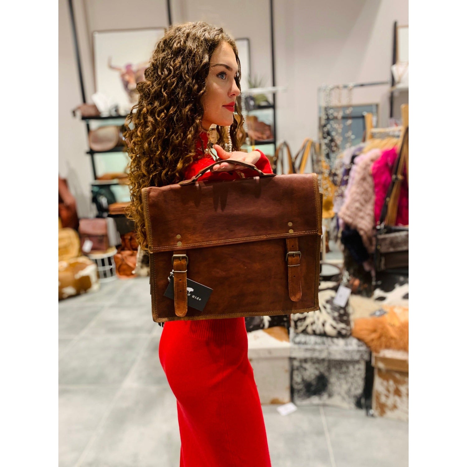 Laptop satchel 15” (without outside pocket “)