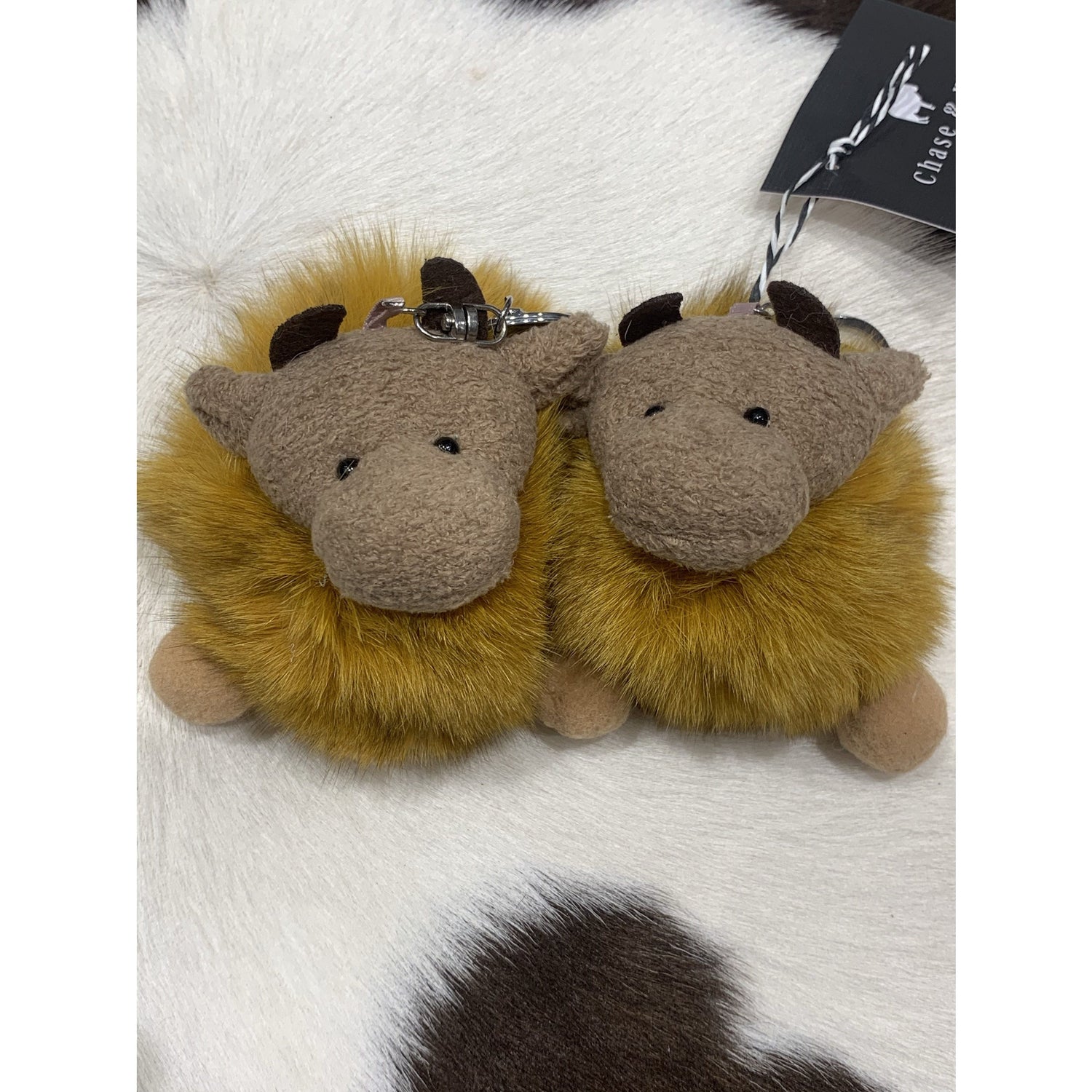 Cow Keychain brown
