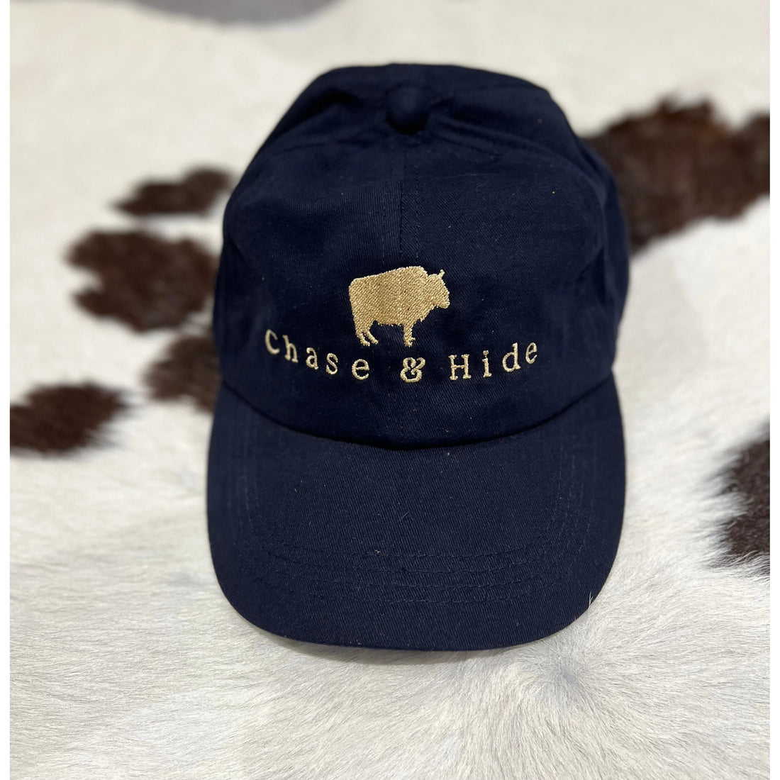Navy and Gold Kids Cap