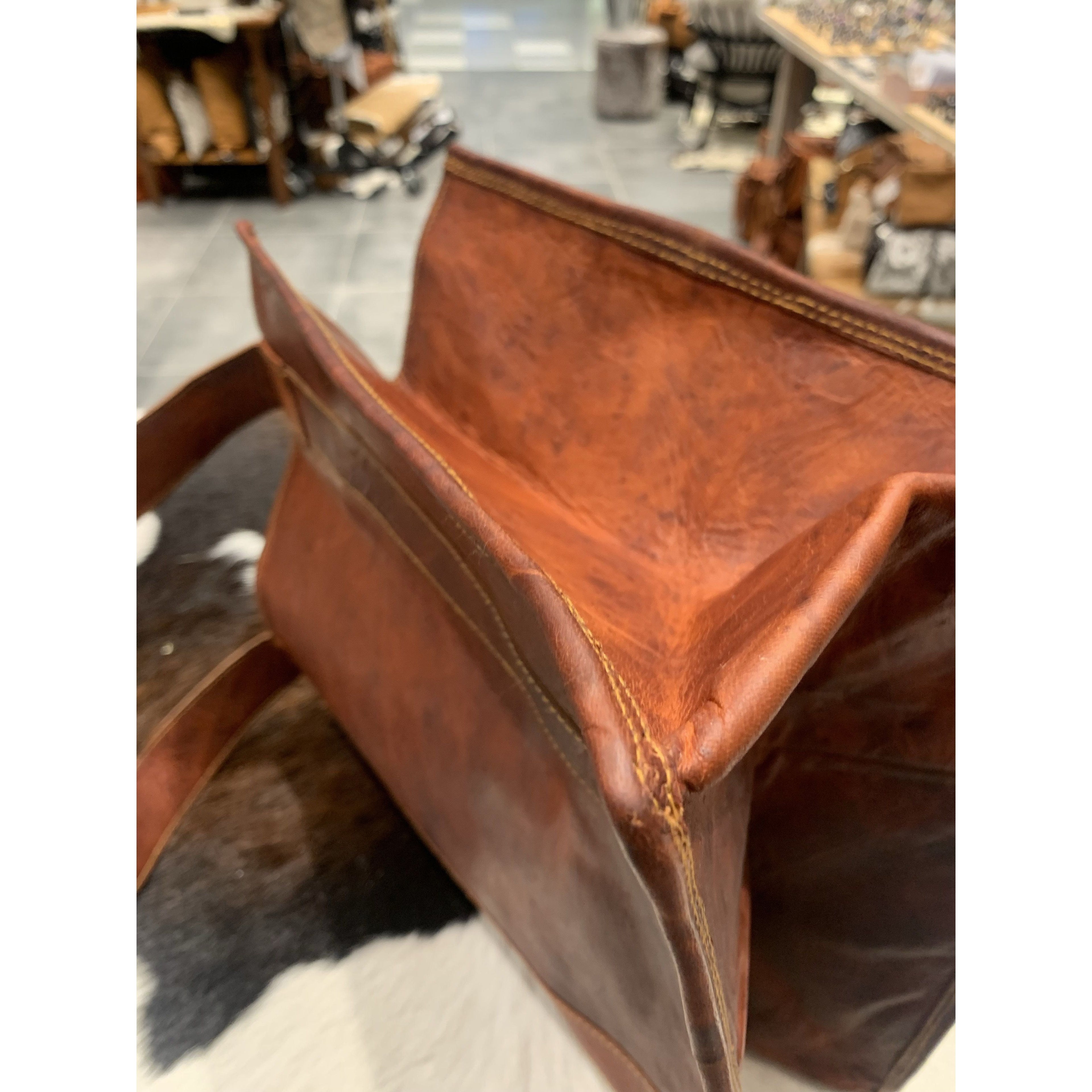 Leather Shopper