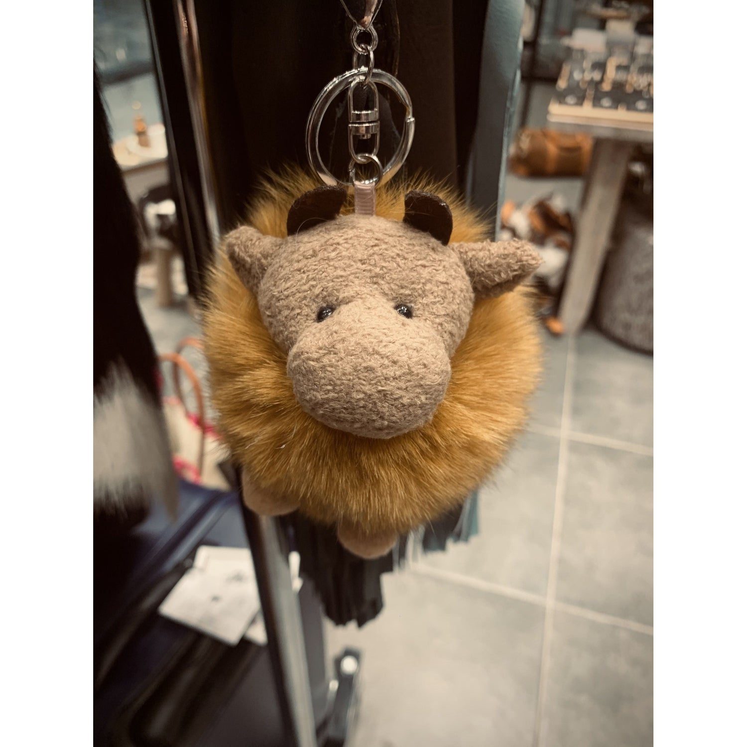 Cow Keychain brown