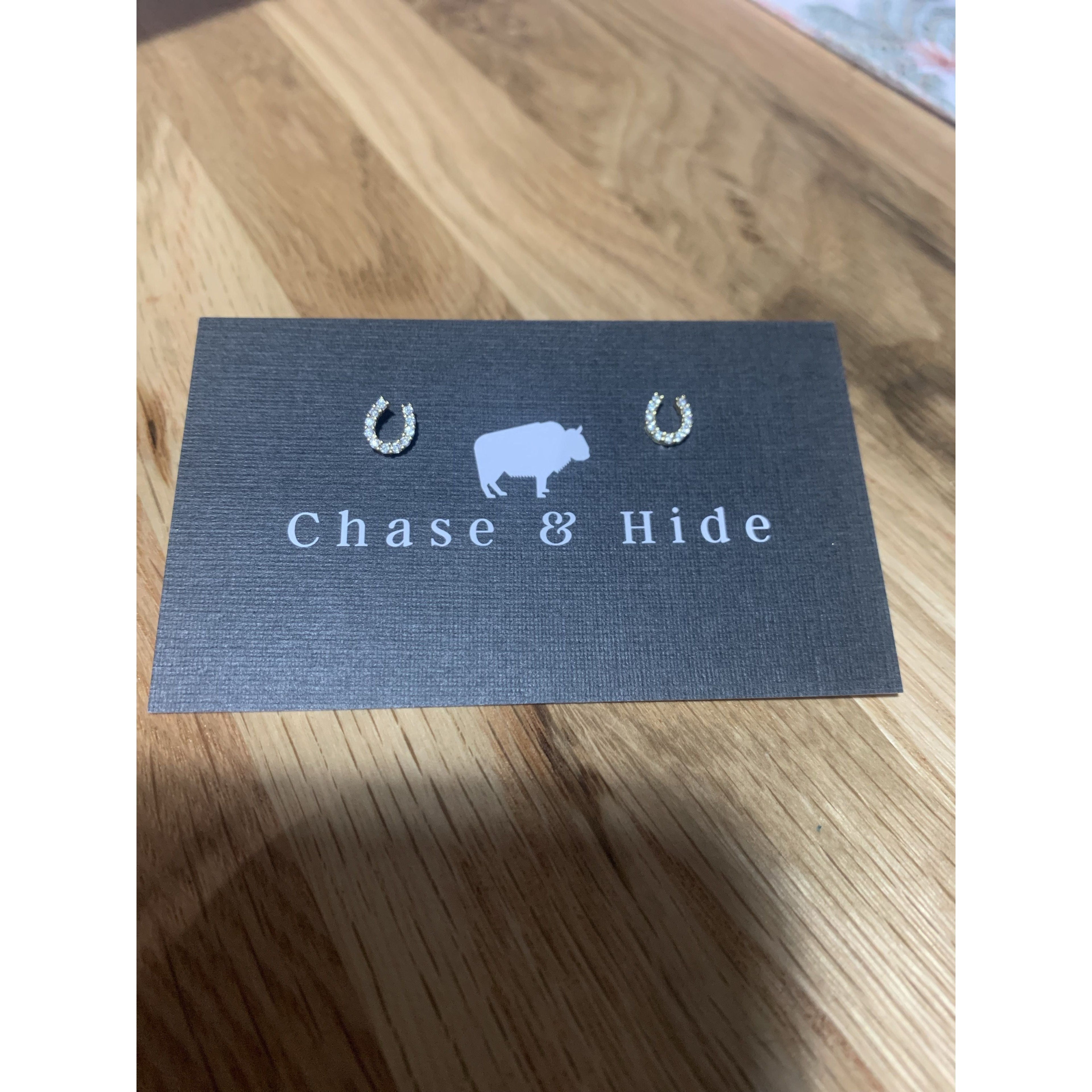 Horse shoe earrings • gold • hs2