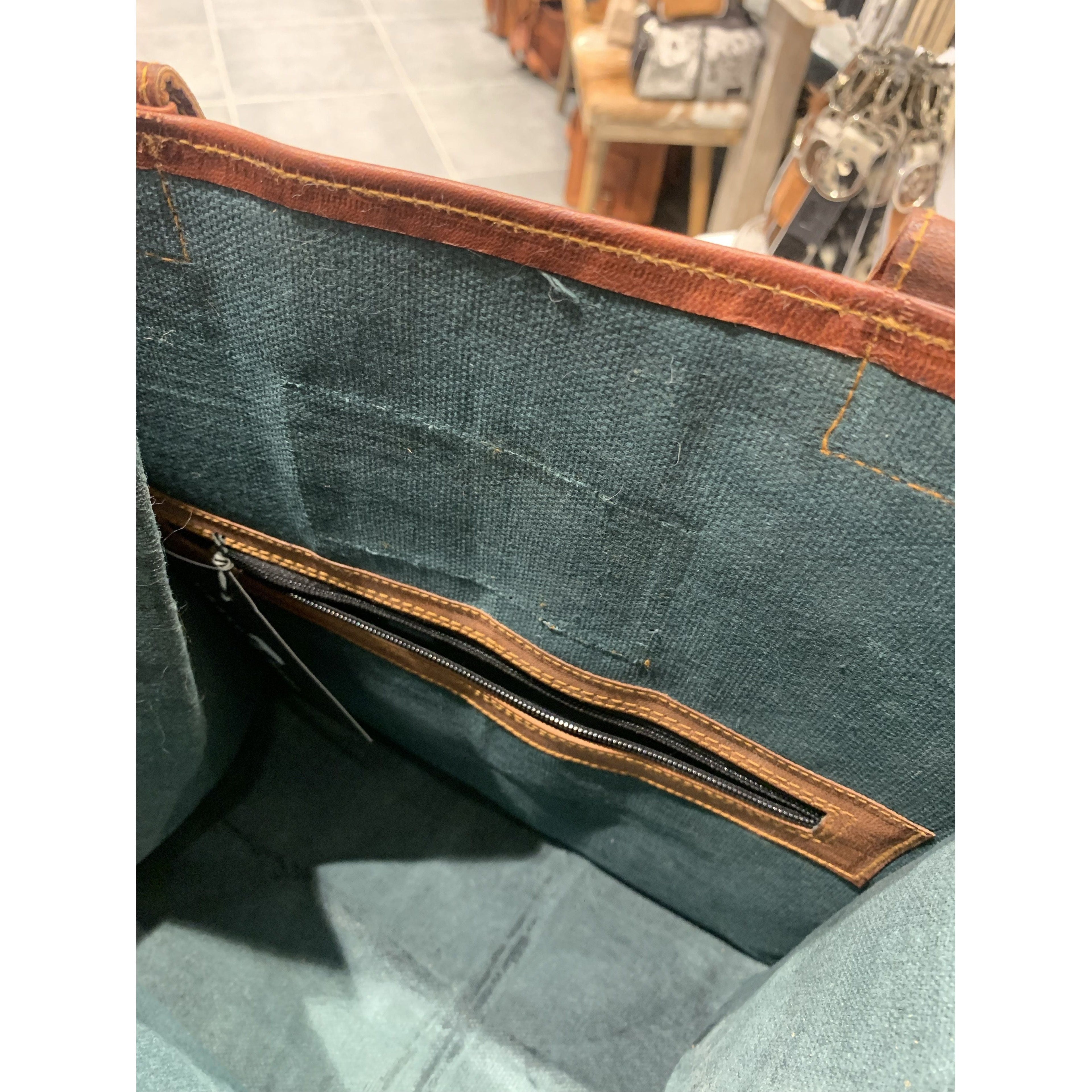 Leather Shopper