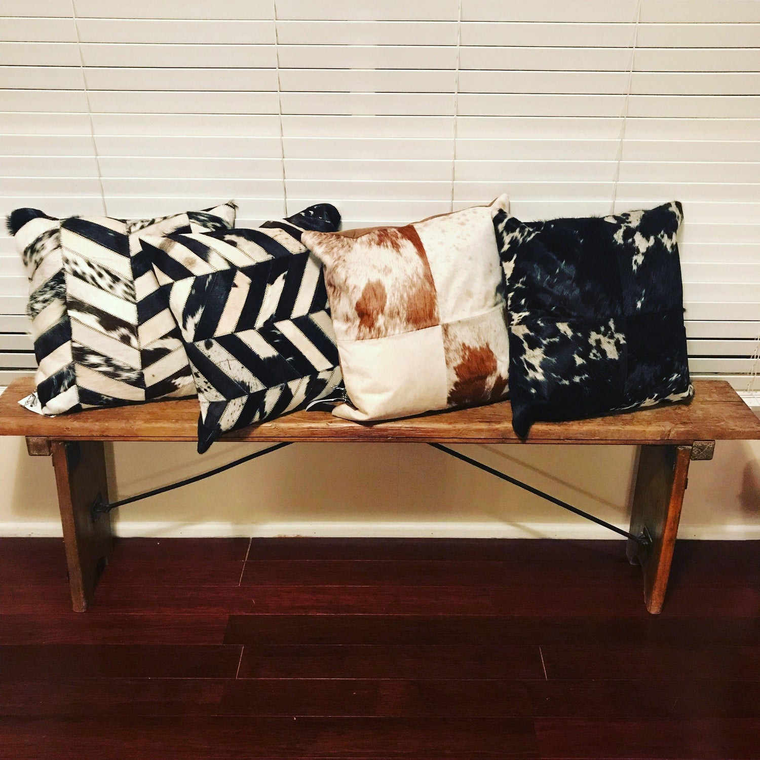Salt & Pepper Chevron Cushion