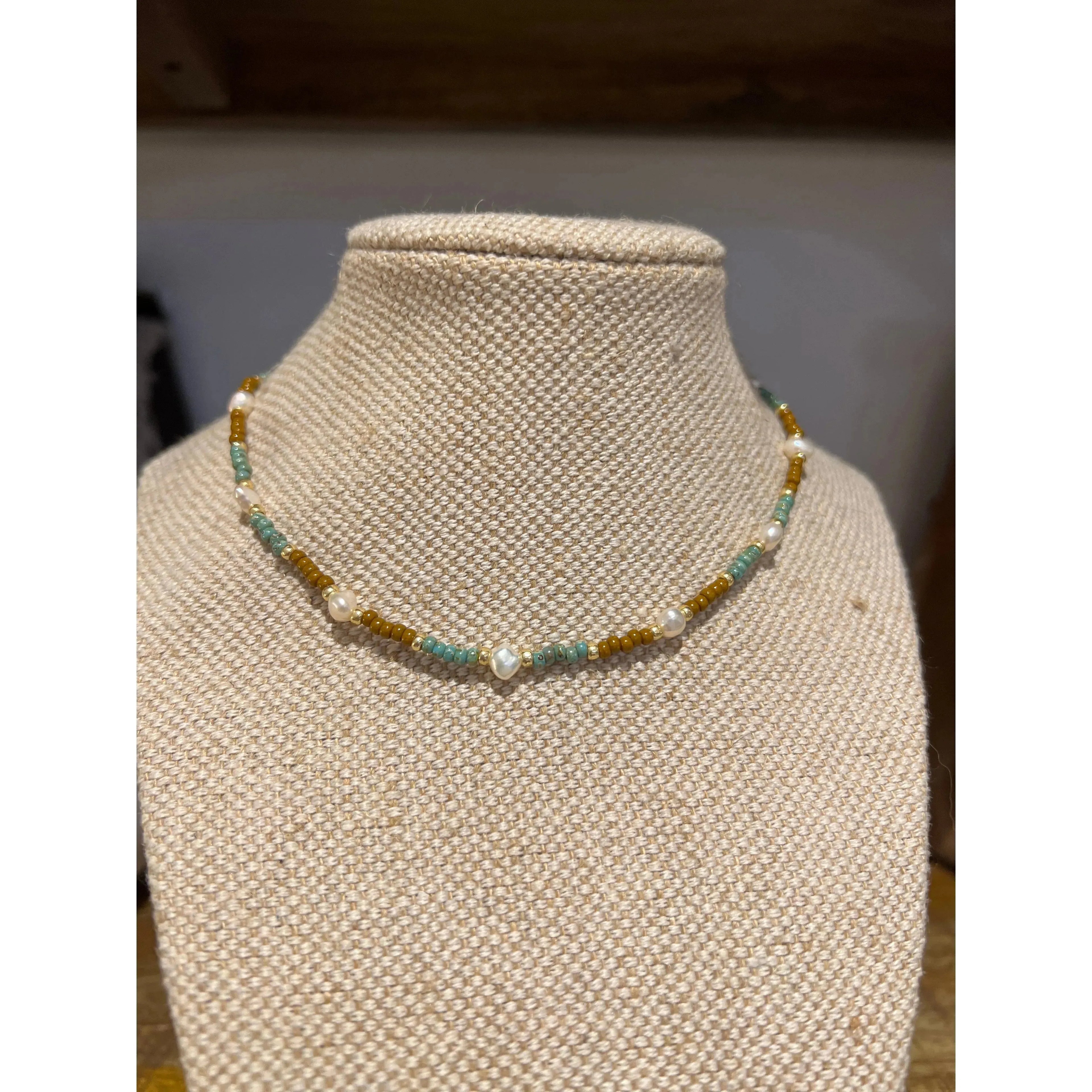 Bead and Pearl choker