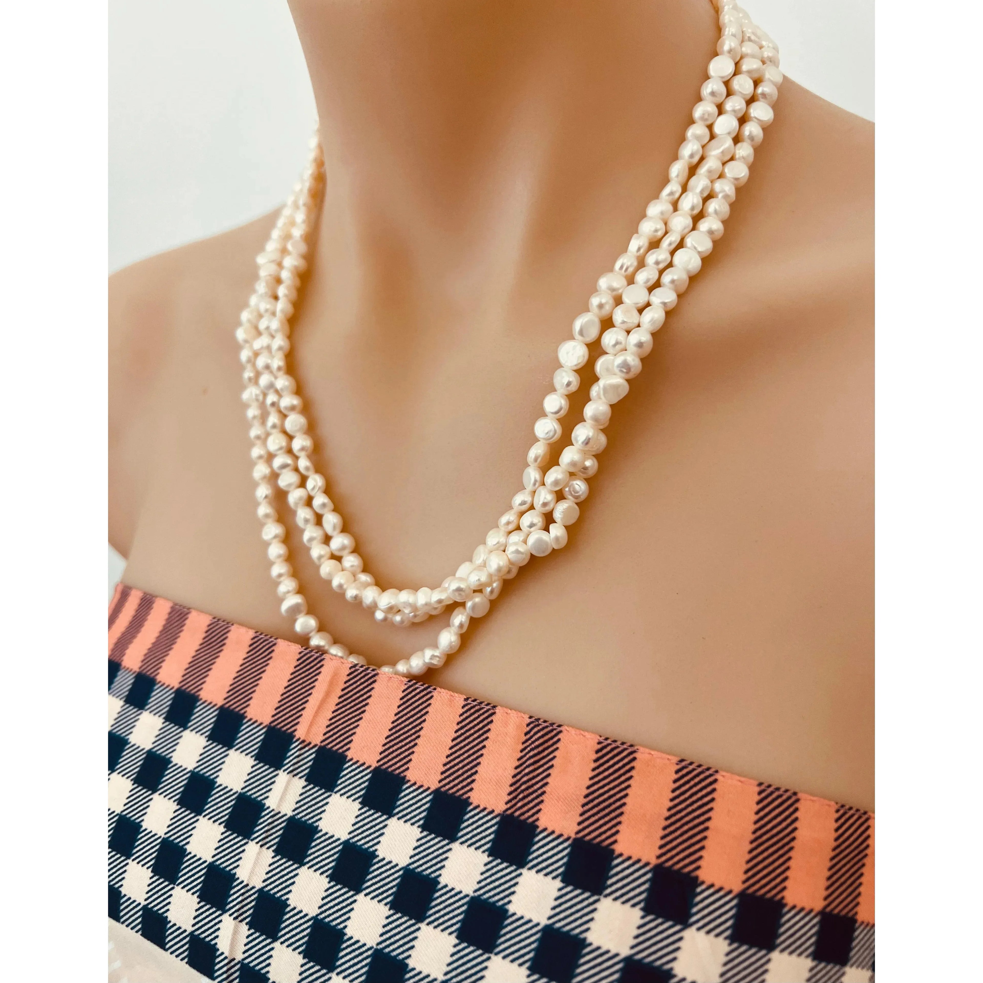 Natural Baroque Freshwater Pearl Necklace