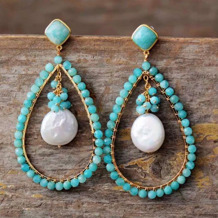 Turquoise Teardrop earrings