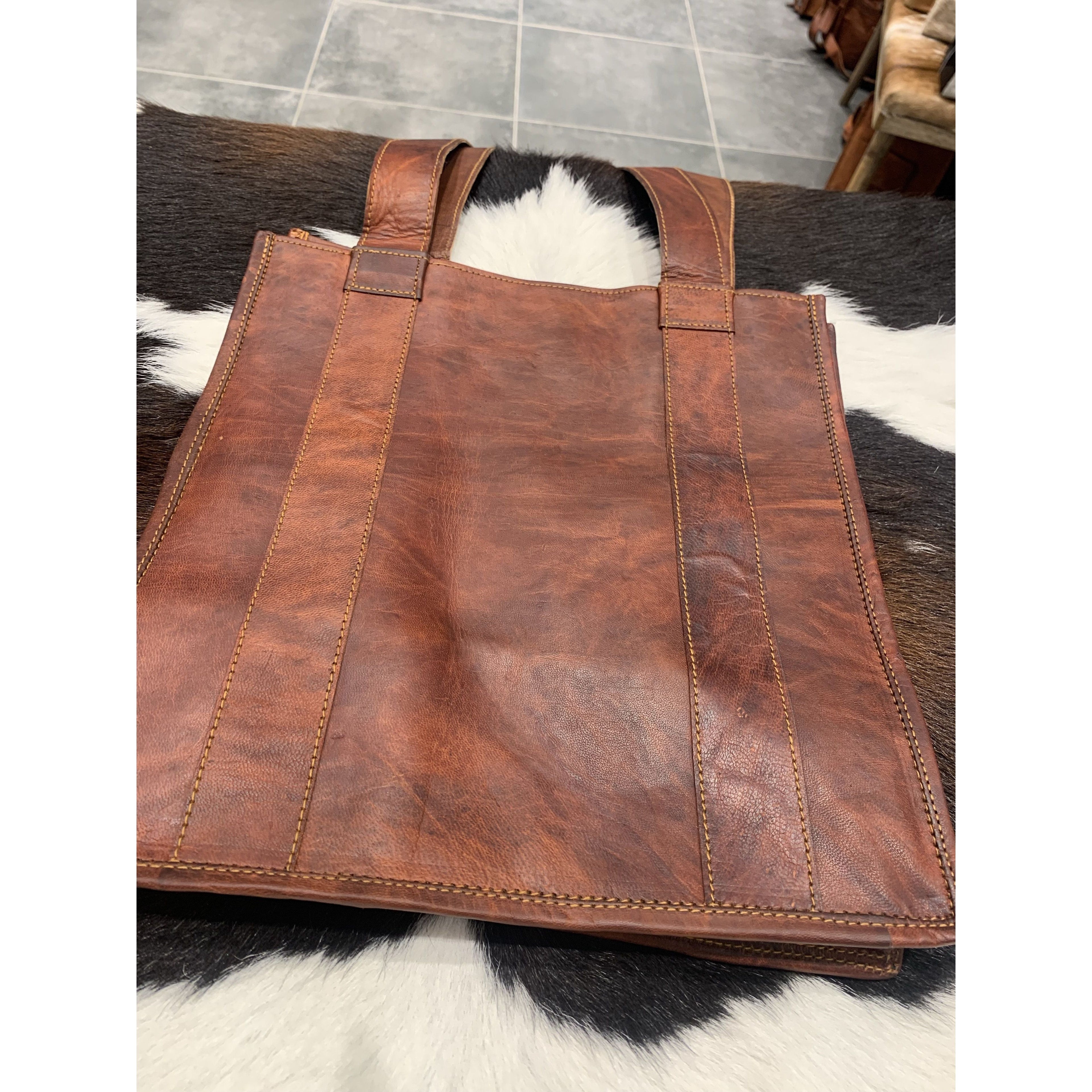 Leather Shopper