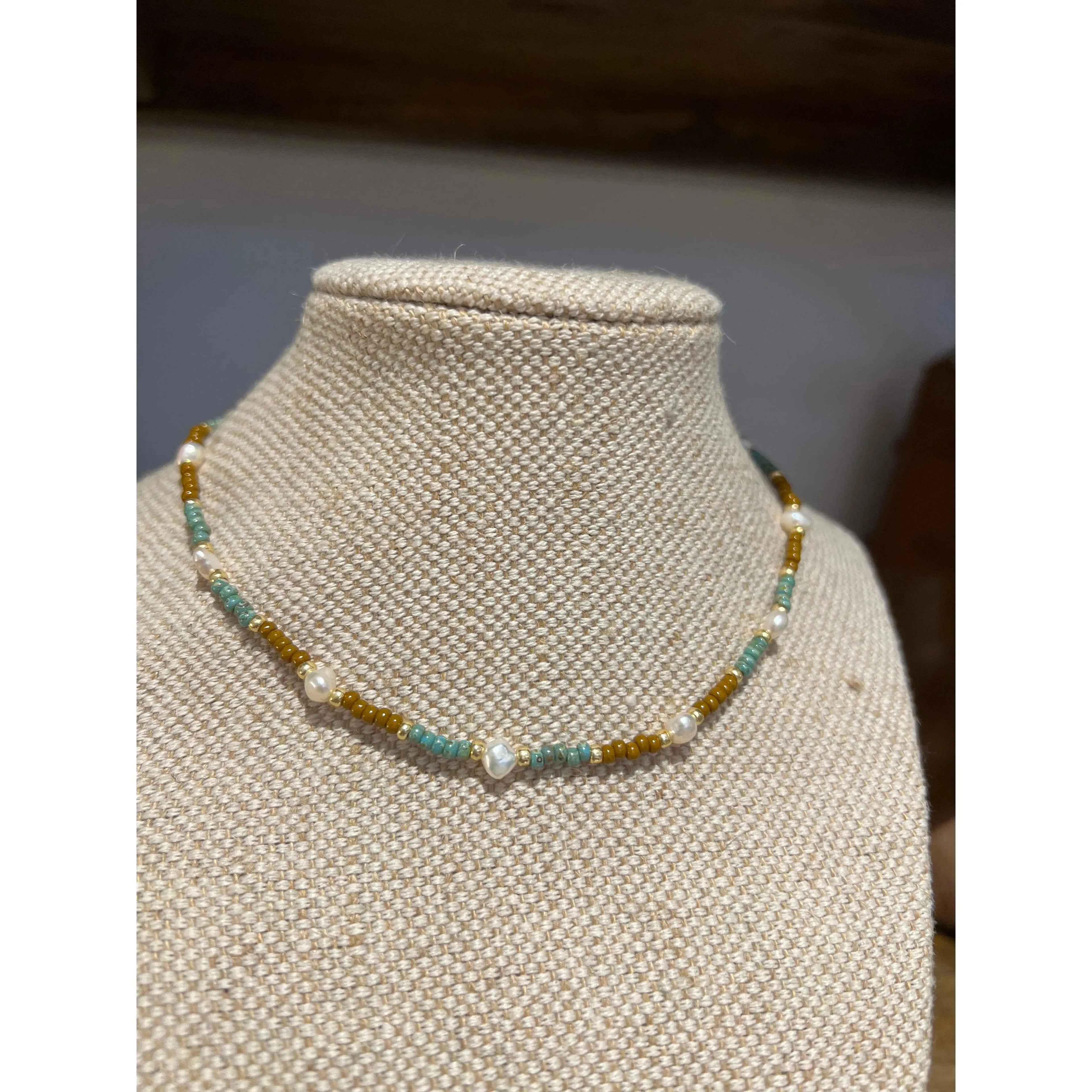 Bead and Pearl choker