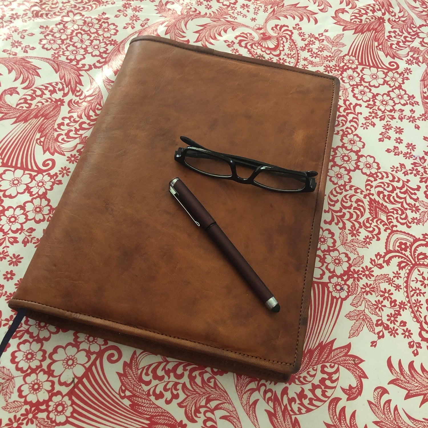 Leather A4 book / diary cover