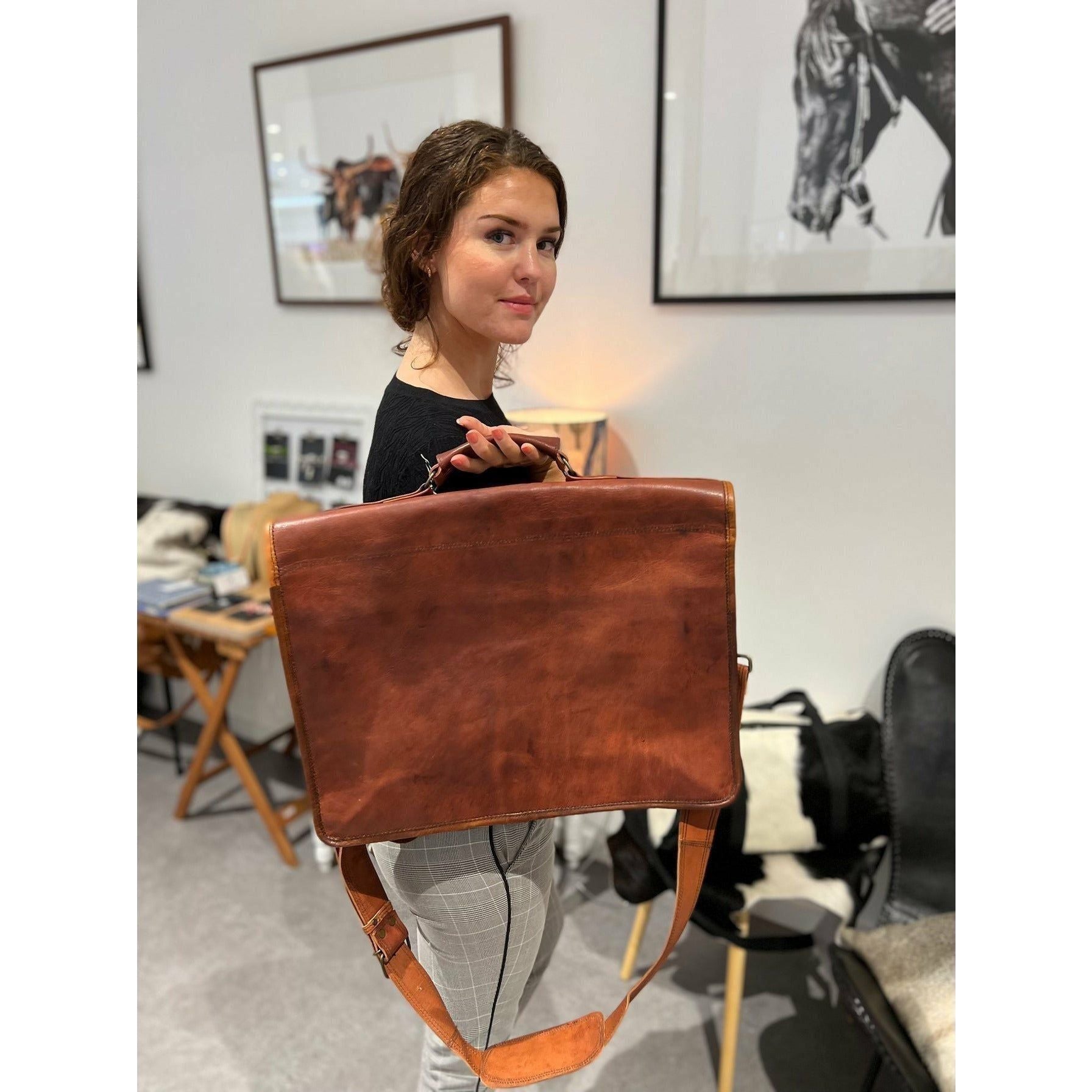‘The Horse Paddock satchel’