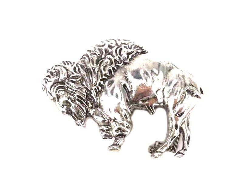 Western Metal Buffalo / Bison Belt Buckle
