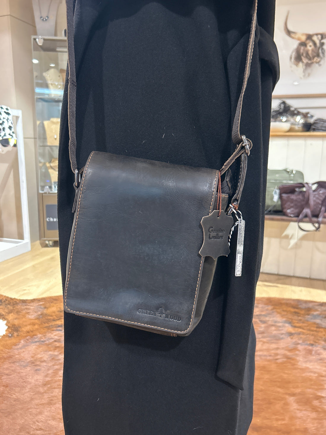 Leather Shoulder Crossbody Bag - 191048