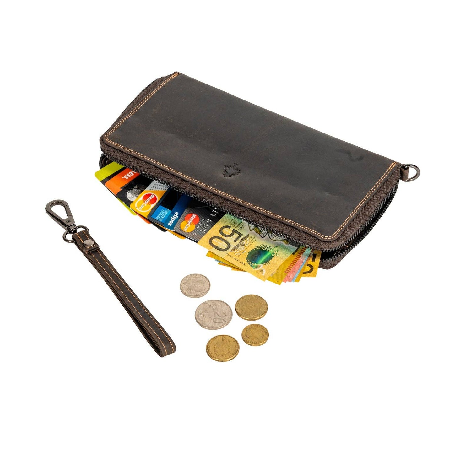 Leather Wallet GW2282 Brown