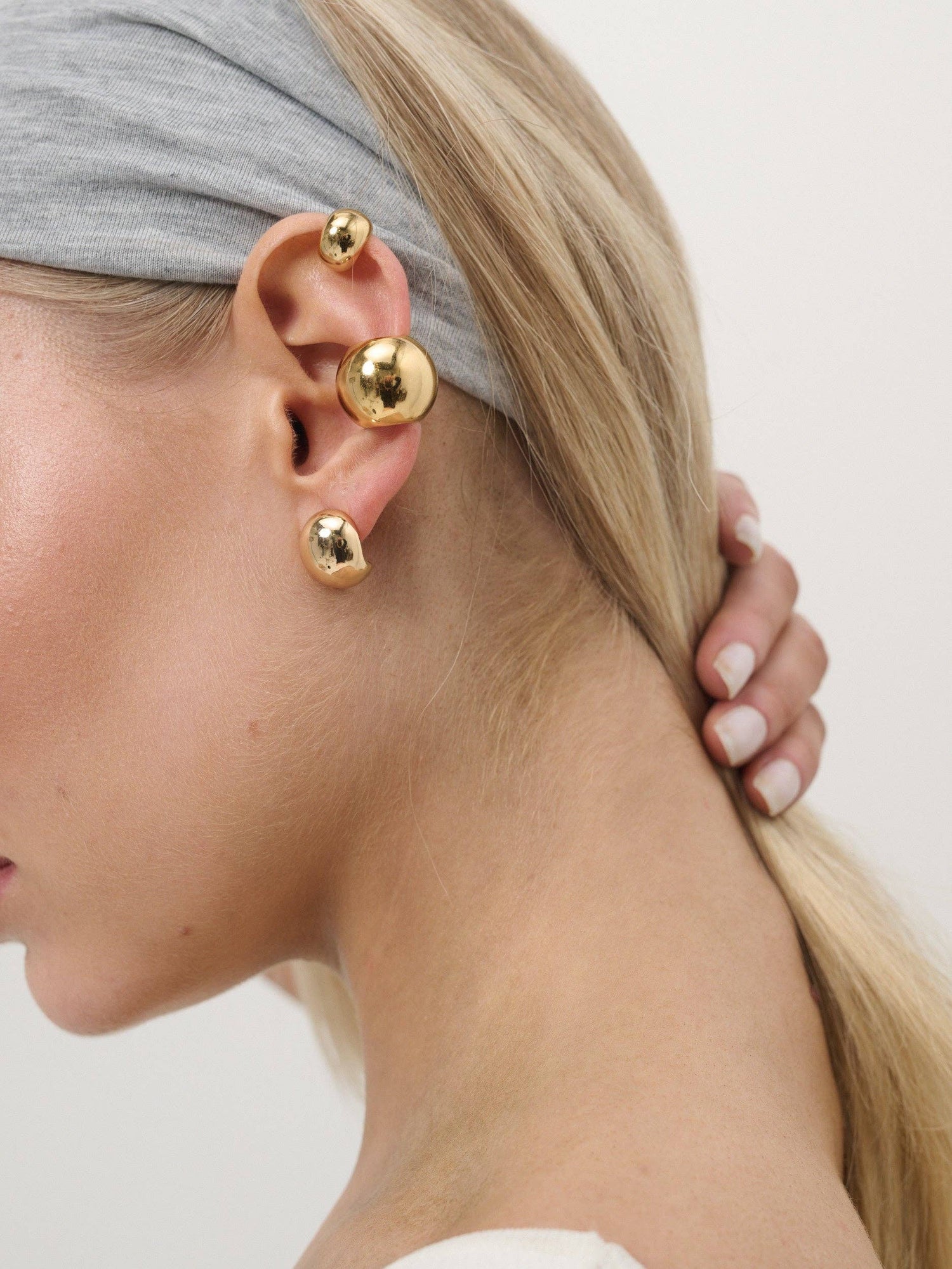 Mini Droplet 18K Gold Plated Earrings