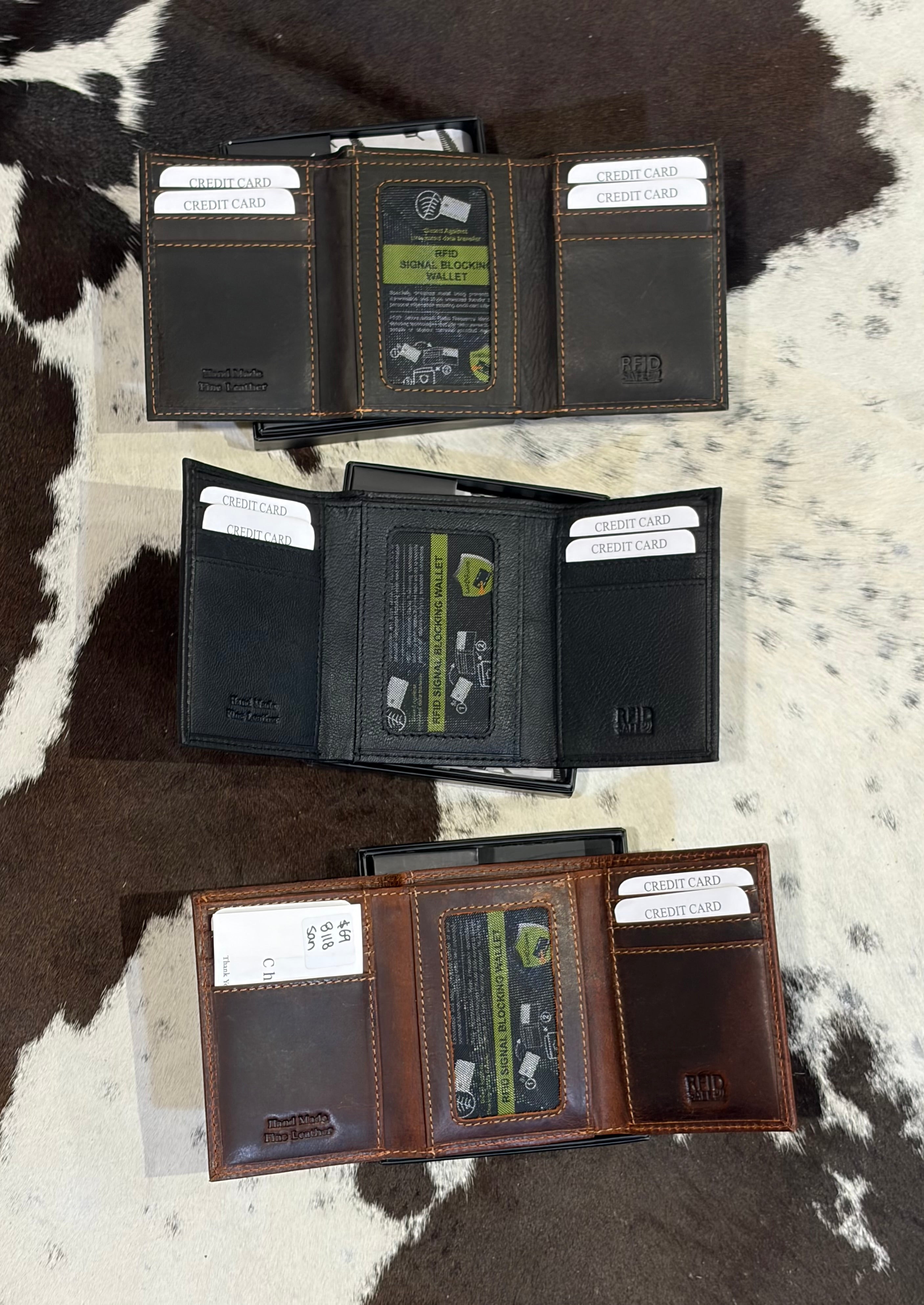 Tri-Fold Leather Wallet 