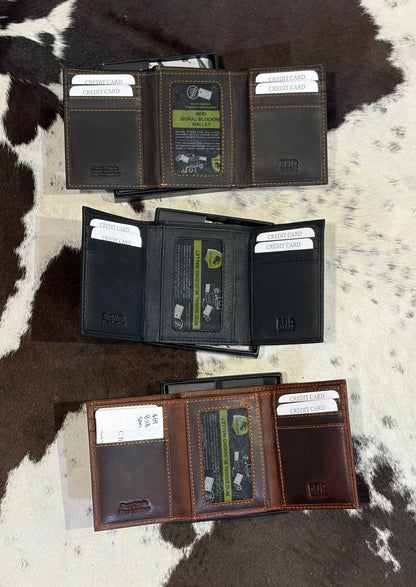 Tri-Fold Leather Wallet 