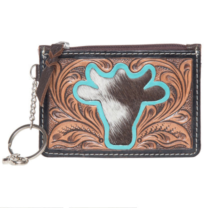 Tooling Leather and Cowhide Key/ Card Case – CA13