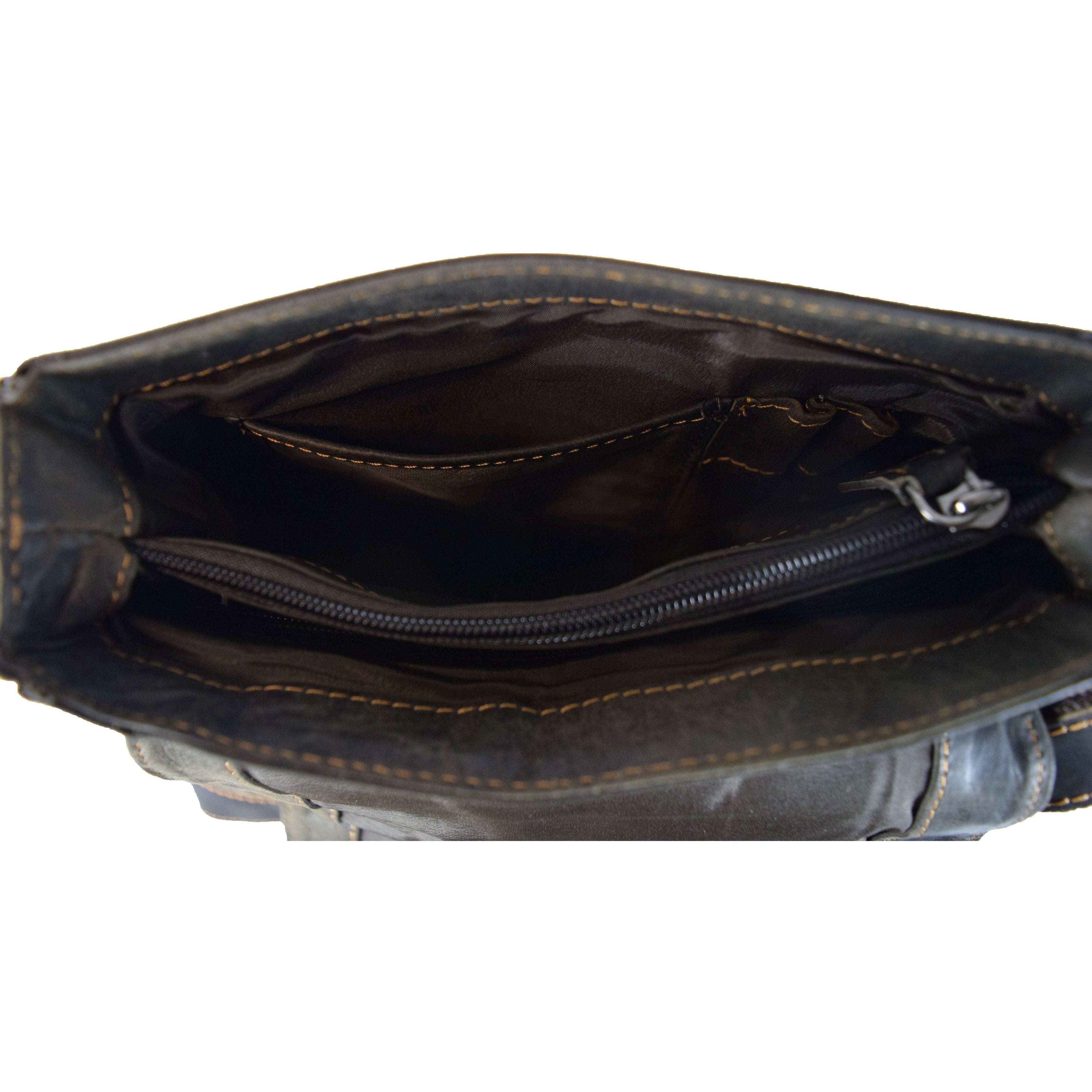 Leather Shoulder Crossbody Bag - 6307
