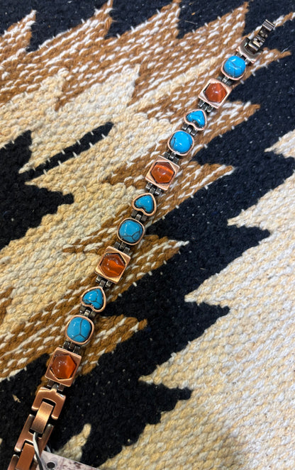 Turquoise Copper Bracelet 