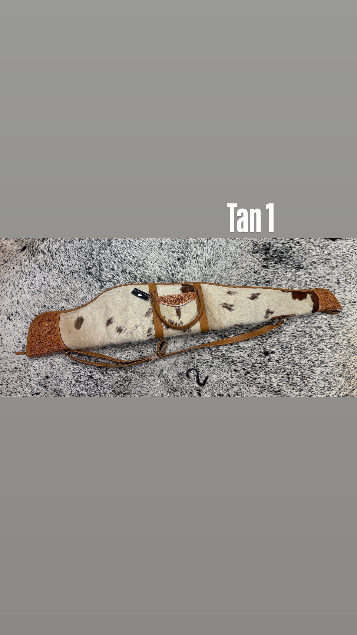 Rifle / Gun Case Cowhide and Tooling