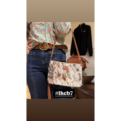 Large Hide Clutch/ Crossbody bag 