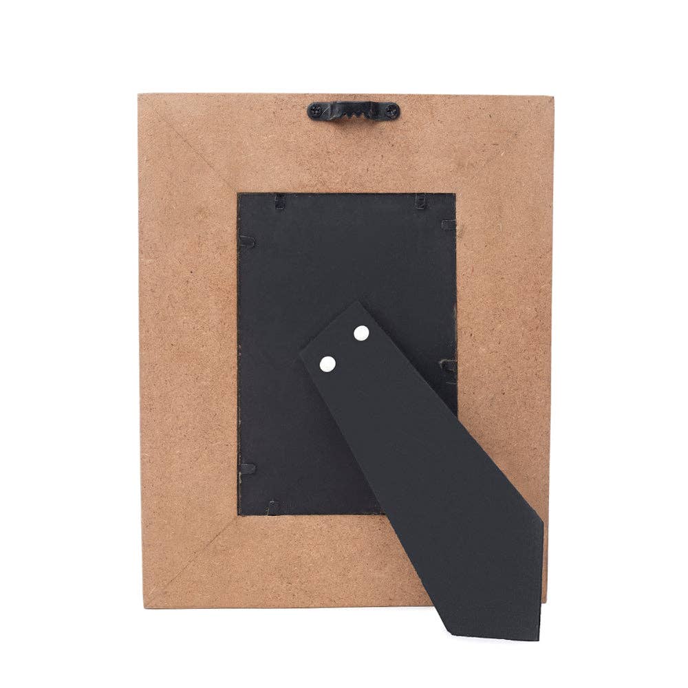 Bordertown Handtooled Leather Photo Frame in brown, premium western home décor