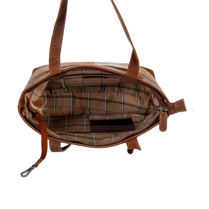 Wildera Leather “Rowan” Tote Bag – Premium Full-Grain Leather Shoulder &amp; Crossbody
