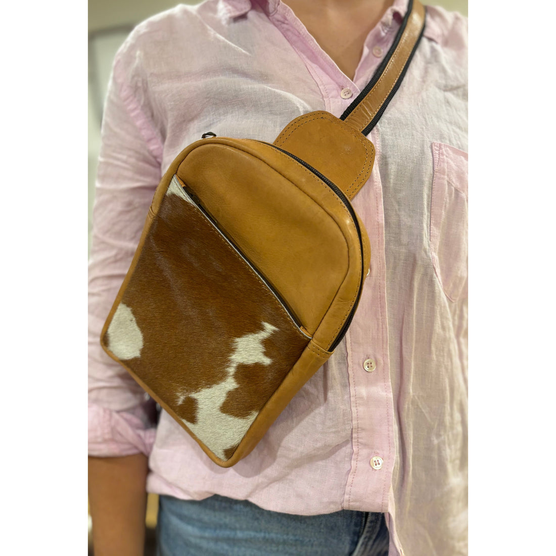 Bruges cowhide Crossbody