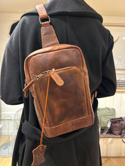 Leather Crossbody Bag 