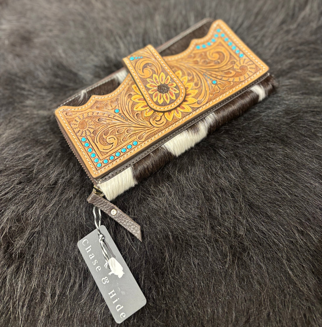 Sunflower Tooling Wallet - AB34